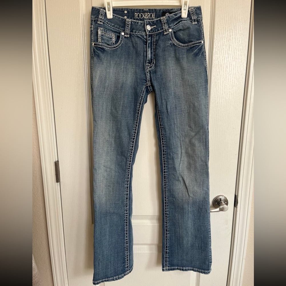 Rock&Roll Denim Bootcut Dark Wash Jeans